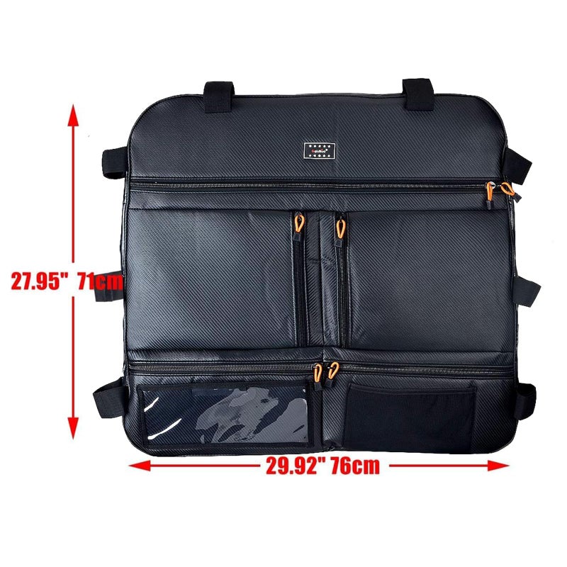 Sresk Roof Bag Large Capacity Overhead Tool Storage Bag Fit for Polaris RZR XP 1000 2 seat or 4 seat models, all years (Black A) - Image 2